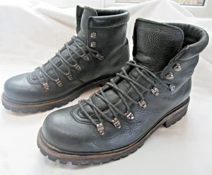 Botas Frye Wyoming Senderista Para Hombre Cuero Negro Con Cordones 6" Talla 11.5 D- Excepcionales - Imagen 1 de 16