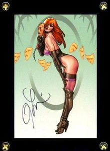 DAWN " PEEK - A - BOO " CARD 25 SIGNED CREATOR & ARTIST JOSEPH MICHAEL LINSNER - Picture 1 of 4