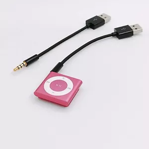 USB 3.5mm Data Sync Charger Cable Cord For Apple iPod Shuffle 3 4 5 6 7 Gen - Picture 1 of 4