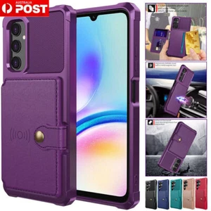 For Samsung S25 Edge S24 FE S23 S22 S21 Ultra Plus Wallet Case Shockproof Cover - Picture 1 of 63