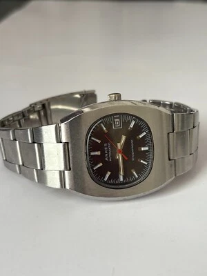 Vintage Anker Durowe Watch Duromat INT 21 joia feita nos anos 70 aço inoxidável com manutenção - Imagem 1 de 4