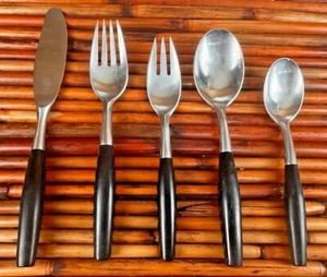 Dansk * KONGO - BLACK Germany Stainless Flatware - CHOICE - CHOOSE (75) - Picture 1 of 3