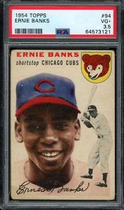 1954 Topps #94 Ernie Banks PSA 3.5 RC Rookie Cubs (3121) - Picture 1 of 2