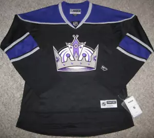 Los Angeles Kings 2017 Women's Large Black & Purple Reebok Premier Jersey - Picture 1 of 6