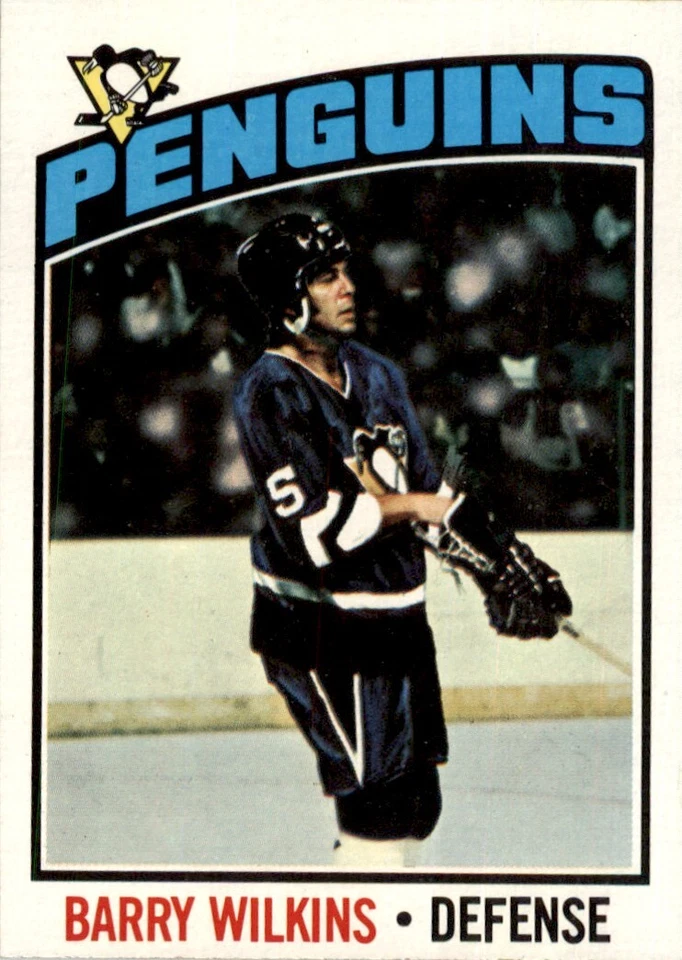 1976 Topps #102 Barry Wilkins Pittsburgh Penguins EX - Image 1 of 2