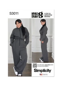SIMPLICITY 3011 MISSES & WOMEN'S JUMPSUIT Sewing Pattern Sizes 10-18 & 20W-28W - Picture 1 of 4