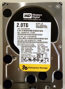 Western Digital BLACK 2TB SATA 3.5" 6Gb/s 64Mb Cache WD2003FYPS HARD DRIVE HDD - Afbeelding 1 van 3