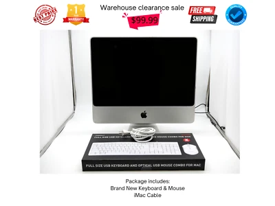 Apple iMac 20 Inch 2GB 160GB HDD All in One PC - 1 Year Warranty - Image 1 of 4
