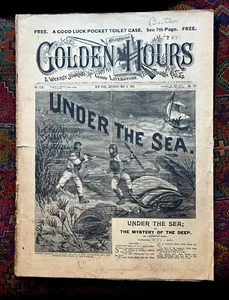 UNDER THE SEA - MAY 9, 1903 GOLDEN HOURS #797 NORMAN L MUNRO STORY PAPER - Picture 1 of 3