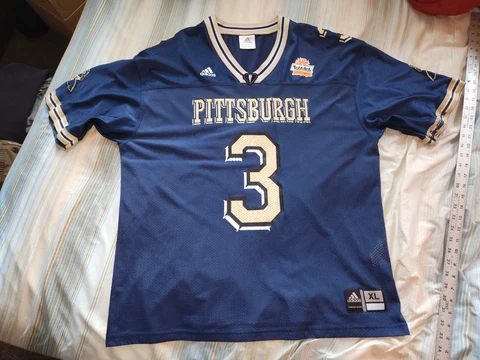 PITTSBURGH PANTHERS #3 2005 FIESTA BOWL REPLICA ADIDAS FOOTBALL JERSEY X-LARGE Cover