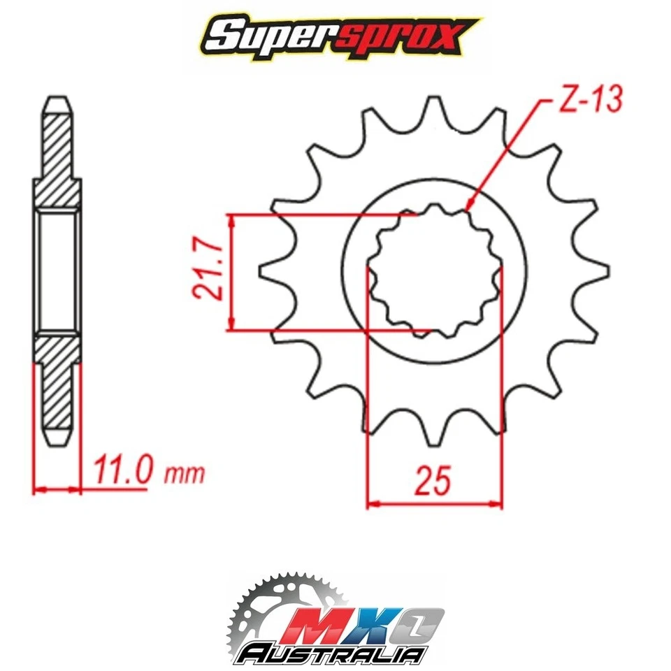 Supersprox Front Sprocket 16T for Yamaha GTS1000A 1993-1994 >530 - Imagem 1 de 1