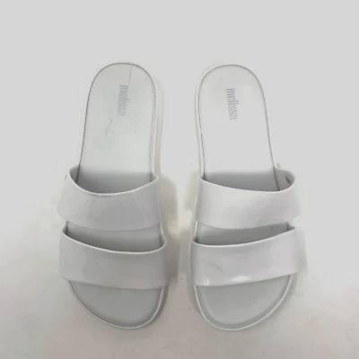 Sandalias Melissa Color Pop Slide Doble Correa Blancas Talla 8 Foto 1 de 4