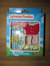 Sylvanian Families Winter Sports Set / Accessories Rare And Boxed
