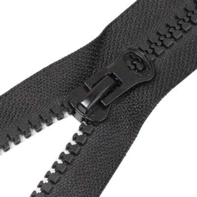 8# Single Double Slider Zips Long 50cm-100cm Zipper Open Ended DIY Sewing Jacket - Image 1 of 4