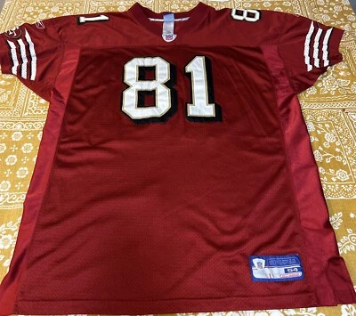 Vtg Stitch Authentic Rare Terrell Owens #81 San Francisco 49ers Reebok Jersey 54 - Image 1 of 4