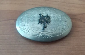 Vintage Western Indianer Gürtelschnalle Made in USA, Guter Zustand - Bild 1 von 4