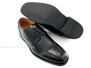 Chaussures de ville HOMME taille 44 noir costume cérémonie habillé NEUF #U310 - Foto 1 di 8