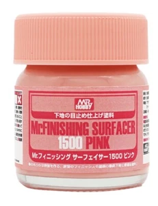 Mr Hobby Mr Finishing Surfacer 1500 Pink Primer Paint 40ml Glass Bottle - SF-292 - Picture 1 of 7