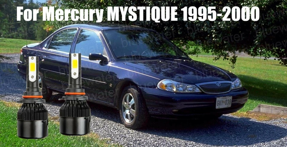 Kit de faróis LED para MYSTIQUE 1995-2000 9006 HB4 6000K CREE lâmpadas feixe baixo - Imagem 1 de 4