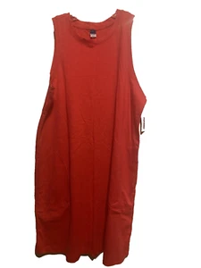 Old Navy Größe großes ärmelloses Strick-Wechselkleid mit Seitentaschen Neu mit Etikett tiefrosa - Bild 1 von 4