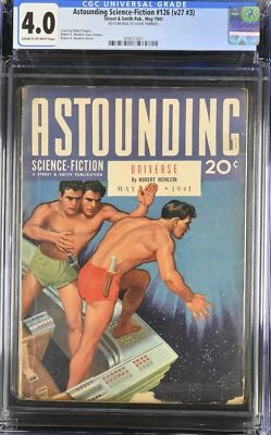  Astounding Science-Fiction 126 May 1941 Classic Sci fi cover CGC 4.0 Gay Int  - Image 1 of 2