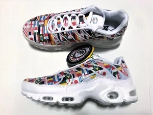 Nike Air Max Plus NIC Blanco Multi Copa del Mundo Bandera AO5117-100 Hombre 8, Mujer 9,5 - Imagen 1 de 11
