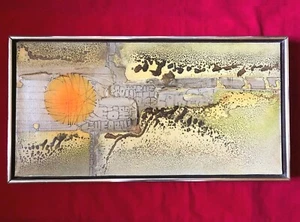 Signed Richard Thorstenson Thorbird Abstract Painting Mid-60s Original Art 24" - Picture 1 of 12