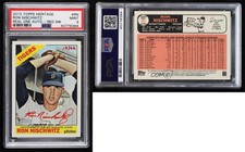 2015 Topps Heritage Real One Red Ink /66 Ron Nischwitz #ROA-RN PSA 9 MINT Auto