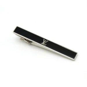 Louis Vuitton M00913 LV Award Tie Pin Black Silver Used From Japan - Picture 1 of 4