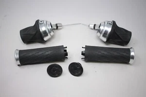 SRAM X0 Double 10 Speed GripShift Twist Shifter Mountain Bike Pair Set w/ Grips - Picture 1 of 9