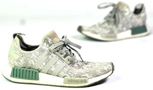 Adidas NMD R1 Mens Size 8.5 Gray White Athletic Running Shoes Sneakers CQ0860 - Picture 1 of 9