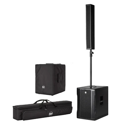 RCF EVOX 12 Active Portable 2-Way Array PA System + Protective Cover Set - Image 1 of 4