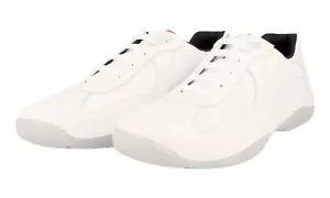 SCARPE PRADA AMERICAS CUP LUSSO 4E2043 BIANCO NUOVE 9 43 43,5 - Foto 1 di 11