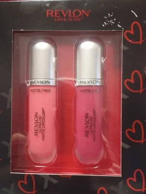 REVLON LOVE IS ON - HOLIDAY KISSES GIFT SET 2  ULTRA HD LIPSTICKS - Discontinued - Image 1 of 4