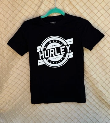 Hurley Size M (10-12yrs) Boy’s Black Crew Neck Short Sleeve T-shirt - Image 1 of 2