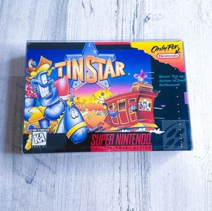 Tin Star (SNES Super Nintendo) mit Box und Protector - getestet - original - Bild 1 von 7