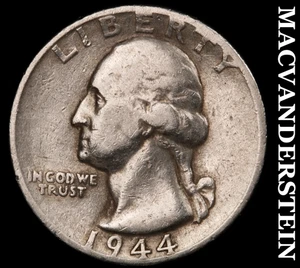 Cuarto de plata Washington 1944 - fecha escasa mejor sin precio base #F5580 - Imagen 1 de 2
