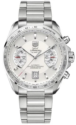 TAG Heuer Grand Carrera CAV511B Silver Dial Automatic 43mm Steel Men's Watch - Image 1 of 4