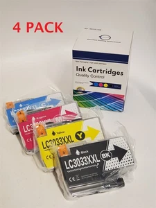 4 Stück LC3033XXL Tintenpatronen MFC-J815DW, J805DW, J995DW XL Brother Drucker NEU - Bild 1 von 8