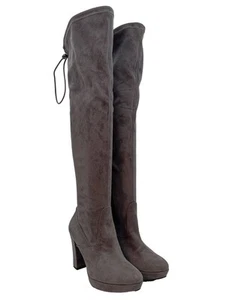 TAMARIS Stivale cuissard Donna Stivale alto Taglia IT 36 grigio chiaro elegante - Foto 1 di 5