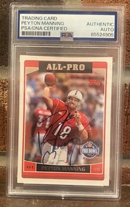 Peyton Manning Signed 2006 Topps Card PSA/DNA Slabbed AUTHENTIC AUTOGRAPH Auto - Picture 1 of 4
