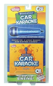 Car Karaoke (Boredom Breaker) Audio CD Rand McNally Inflatable Microphone Inside - Picture 1 of 1