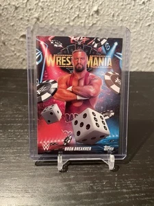 2025 Topps Wrestlemania 41 WWE WORLD Vegas Exclusive Card Bron Breakker - Picture 1 of 2