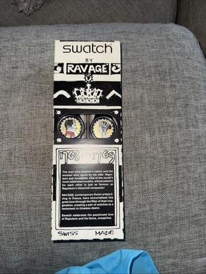 Reloj Swatch Ravage Par Juego de 2 Piezas Nuevo Coleccionable De Colección Suizo Raro Foto 1 de 4