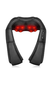 Back and Neck Massager with Heat, Electric Deep Tissue 3D Kneading Massage - Picture 1 of 7