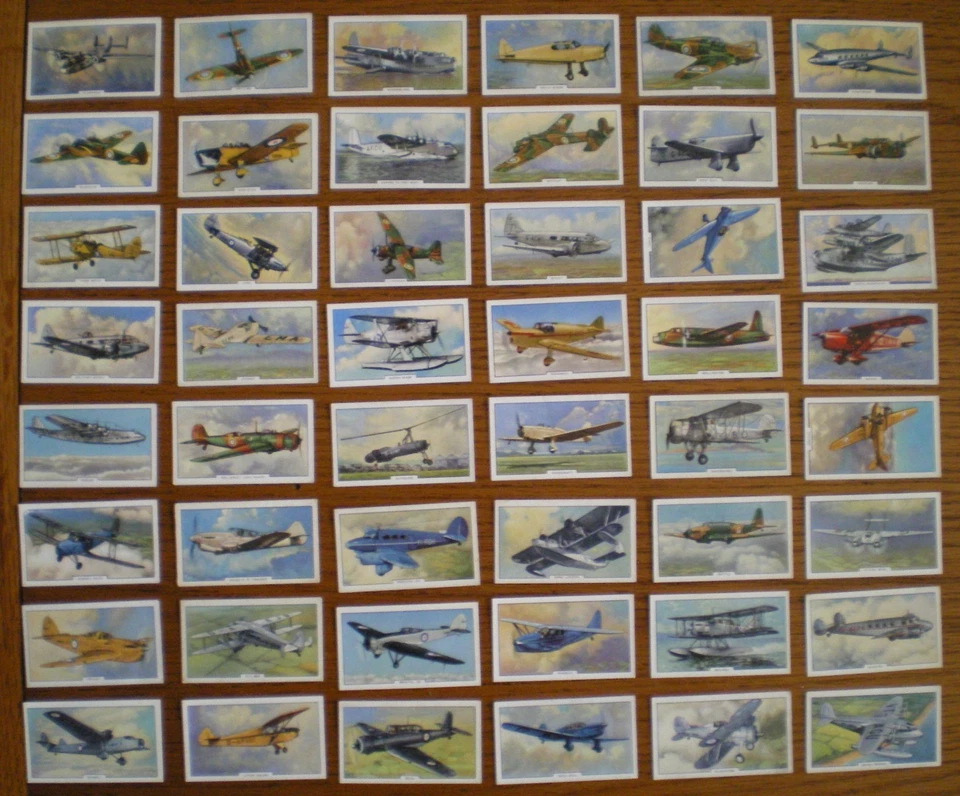 Full Set Gallaher AEROPLANES 1939 cigarette cards in VG condition - Image 1 of 1