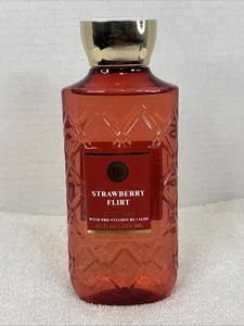 Strawberry Flirt Body Wash W/ Pro-Vitamin B5 + Aloe By Bath & Body Works 10FL OZ - Picture 1 of 2