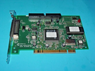 TARJETA CONTROLADORA PCI ADAPTEC AHA-2940 2940U SCSI 50 PIN 916506-00 Foto 1 de 4