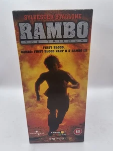 Rambo Trilogy VHS Box Set - First Blood, Part 2 & Part 3 Videos PAL UK - Picture 1 of 9