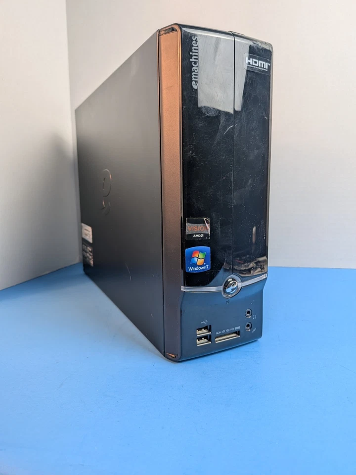 eMachines EL1360G-UW12P SFF AMD E-300 1.30GHz 3GB RAM 500GB HDD Win 10 - TESTED - Image 1 of 4